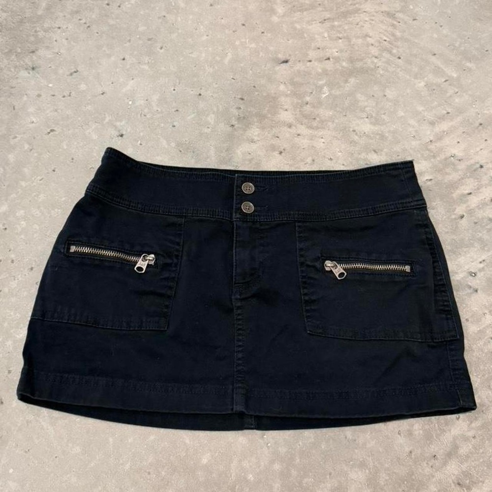 Abercrombie & Fitch Black Zippered Mini Skirt Women's Size 2